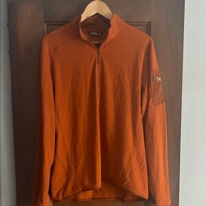 Arc'teryx Delta Burnt Orange Half-Zip Pullover